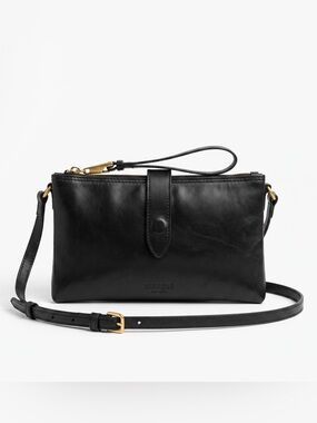 MARGOT NEW YORK LEATHER CROSSBODY PURSE